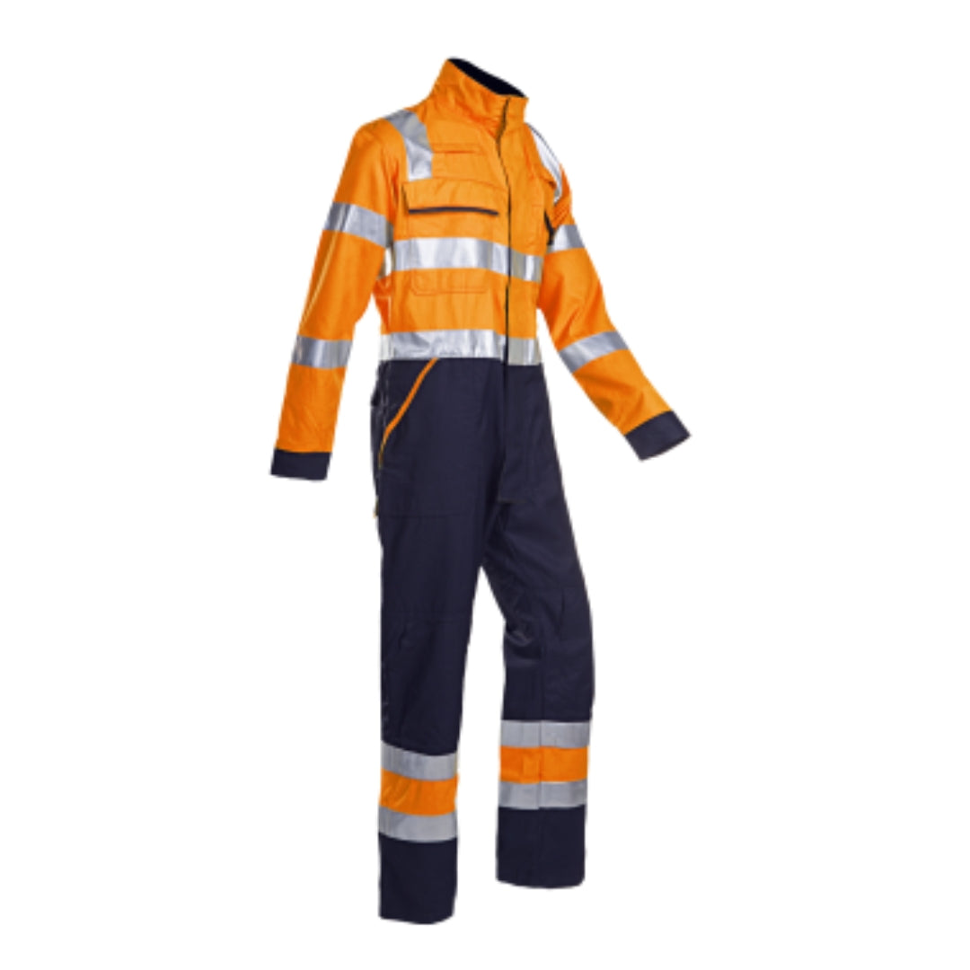 Guardo Orange/Navy Hi-vis coverall with ARC protection ELIM 7.6 cal/cm²