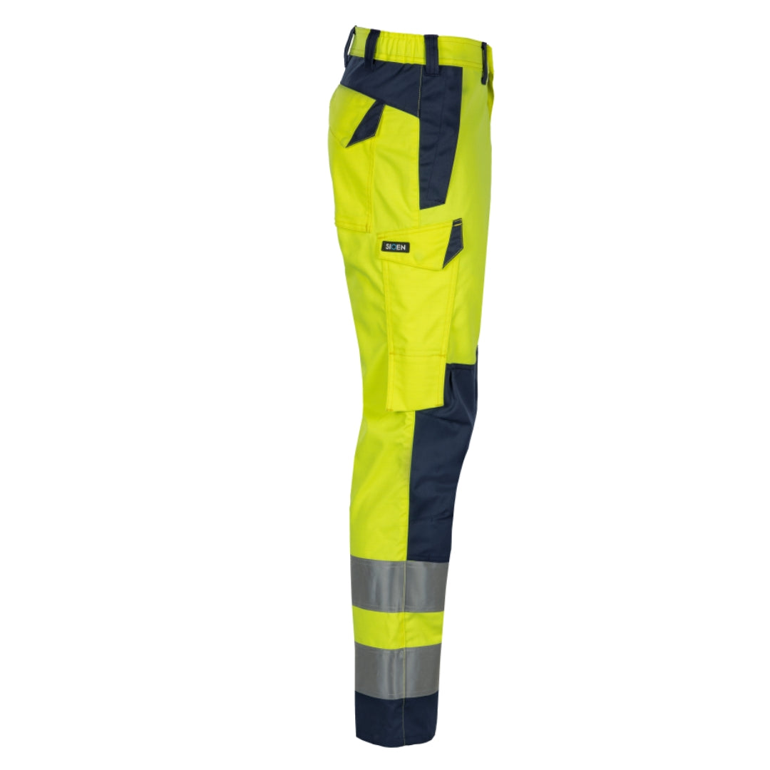 Atik Yellow Work trousers with ARC protection ELIM 8.2 cal/cm²