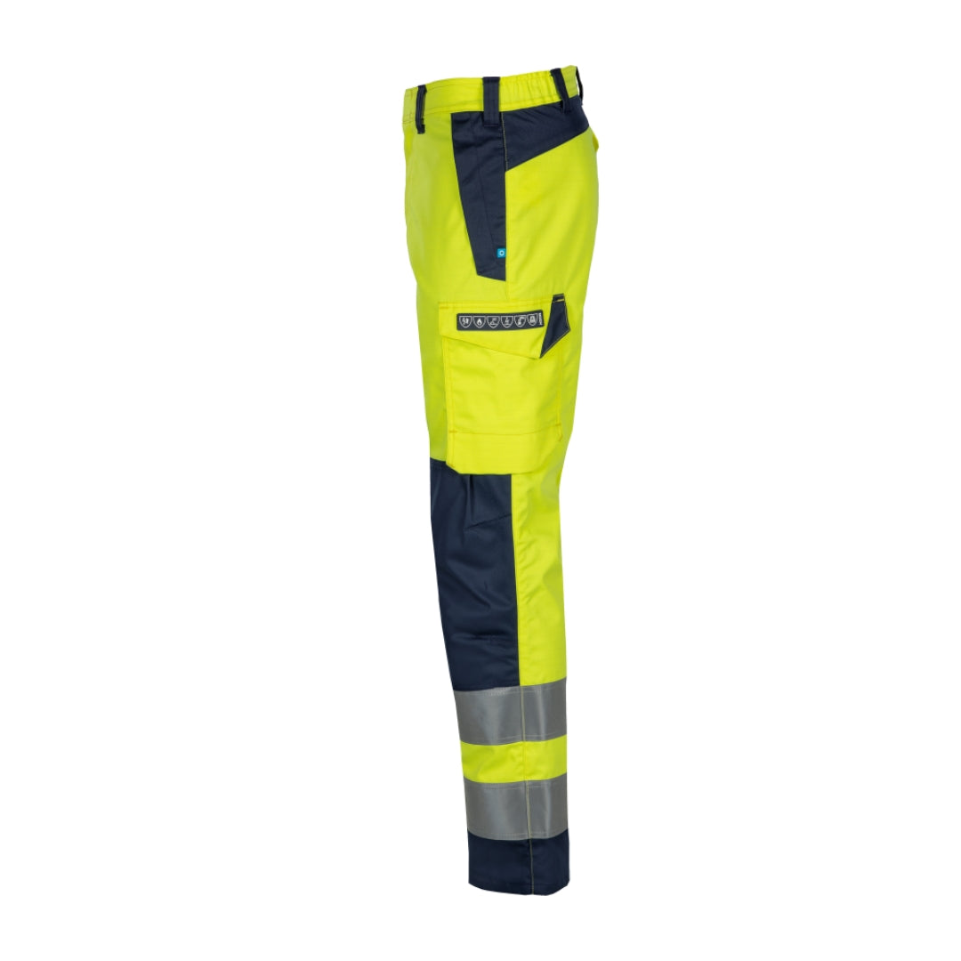 Atik Yellow Work trousers with ARC protection ELIM 8.2 cal/cm²