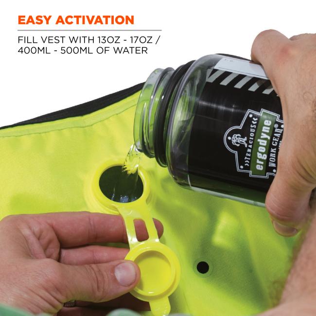 Chill-Its Dry Evaporative Cooling Vest - Zipper Closure
