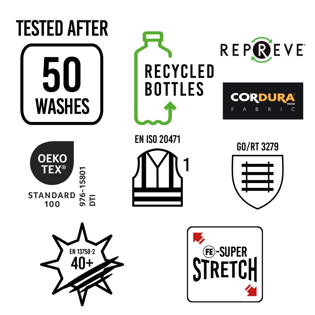 ENGEL Hi Visibility 2 Tone Safety trousers various colours