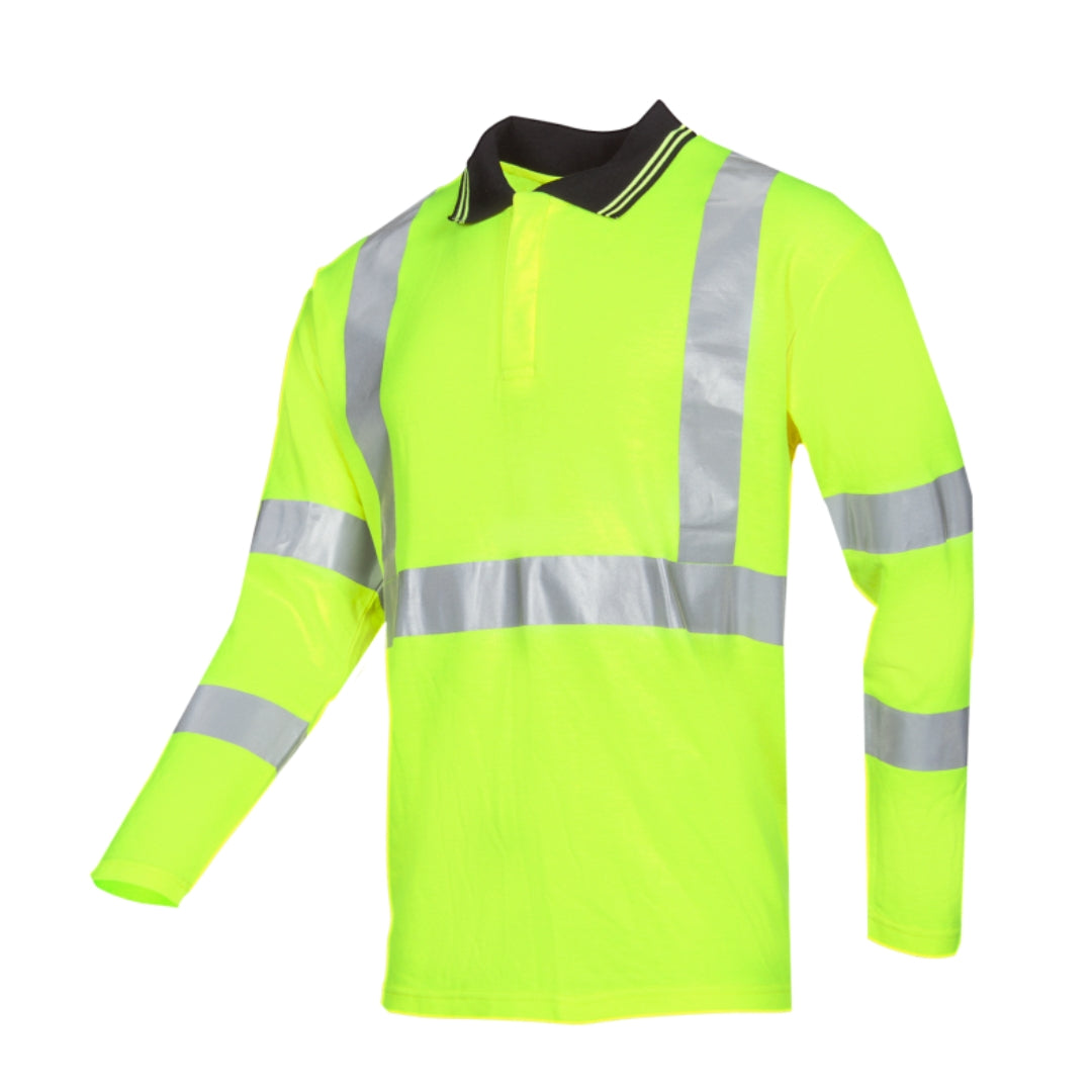 Elgin Yellow Hi-vis polo shirt with ARC protection EBT 6,6 cal/cm²