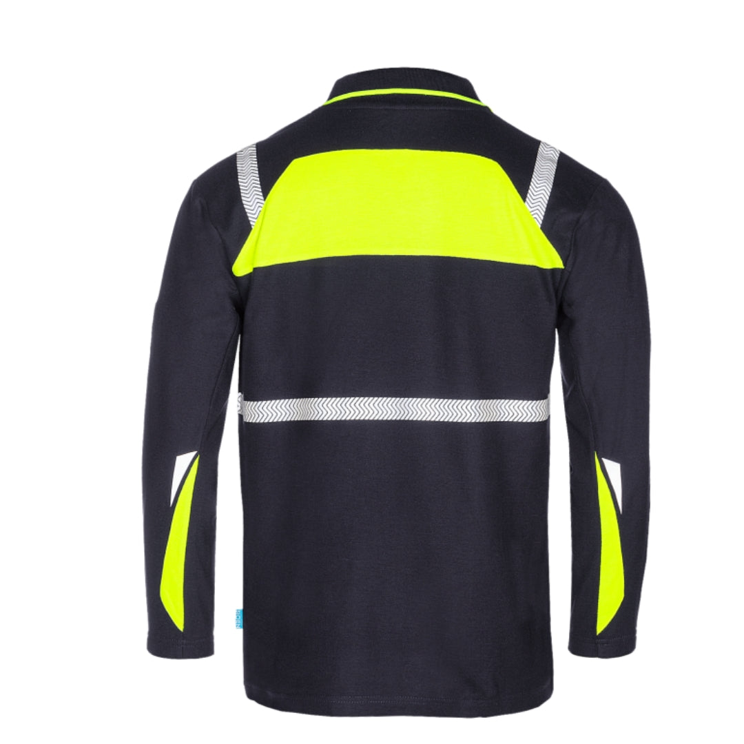 Telfs Navy/Yellow Polo shirt with ARC protection EBT 6,6 cal/cm²