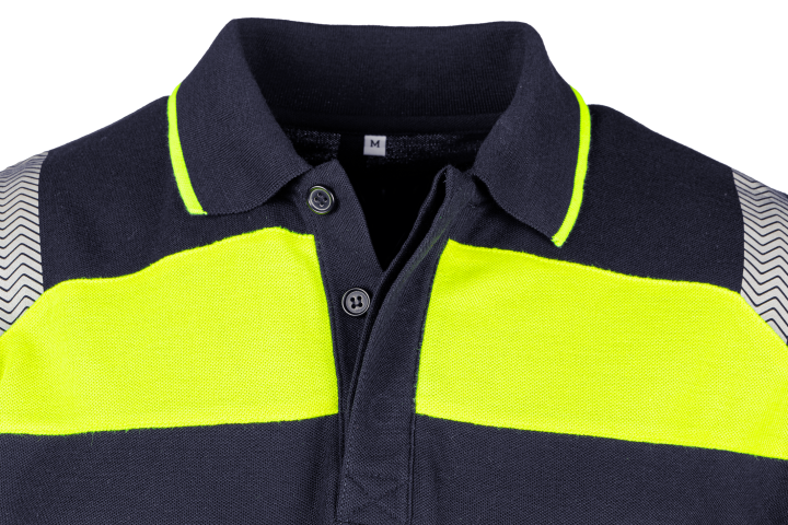 Telfs Navy/Yellow Polo shirt with ARC protection EBT 6,6 cal/cm²