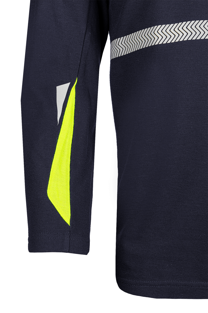 Telfs Navy/Yellow Polo shirt with ARC protection EBT 6,6 cal/cm²
