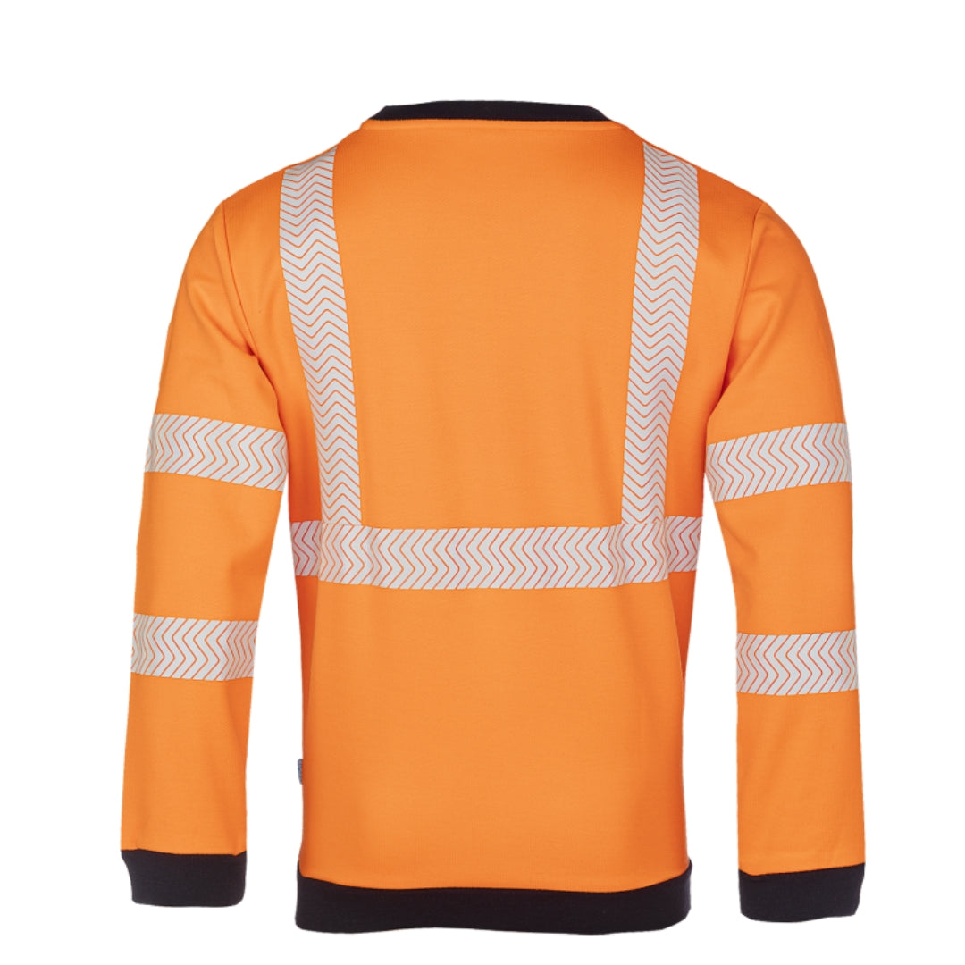 Kurow Hi-vis orange sweater with ARC protection ATPV 8,2 cal/cm²