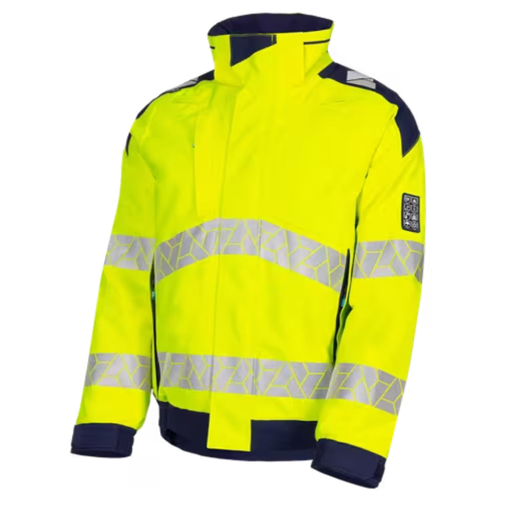 Sioen Berlox ECO high-vis winter Yellow/Navy 723MA2LKM Bomber Jacket, ARC protection (APC2)
