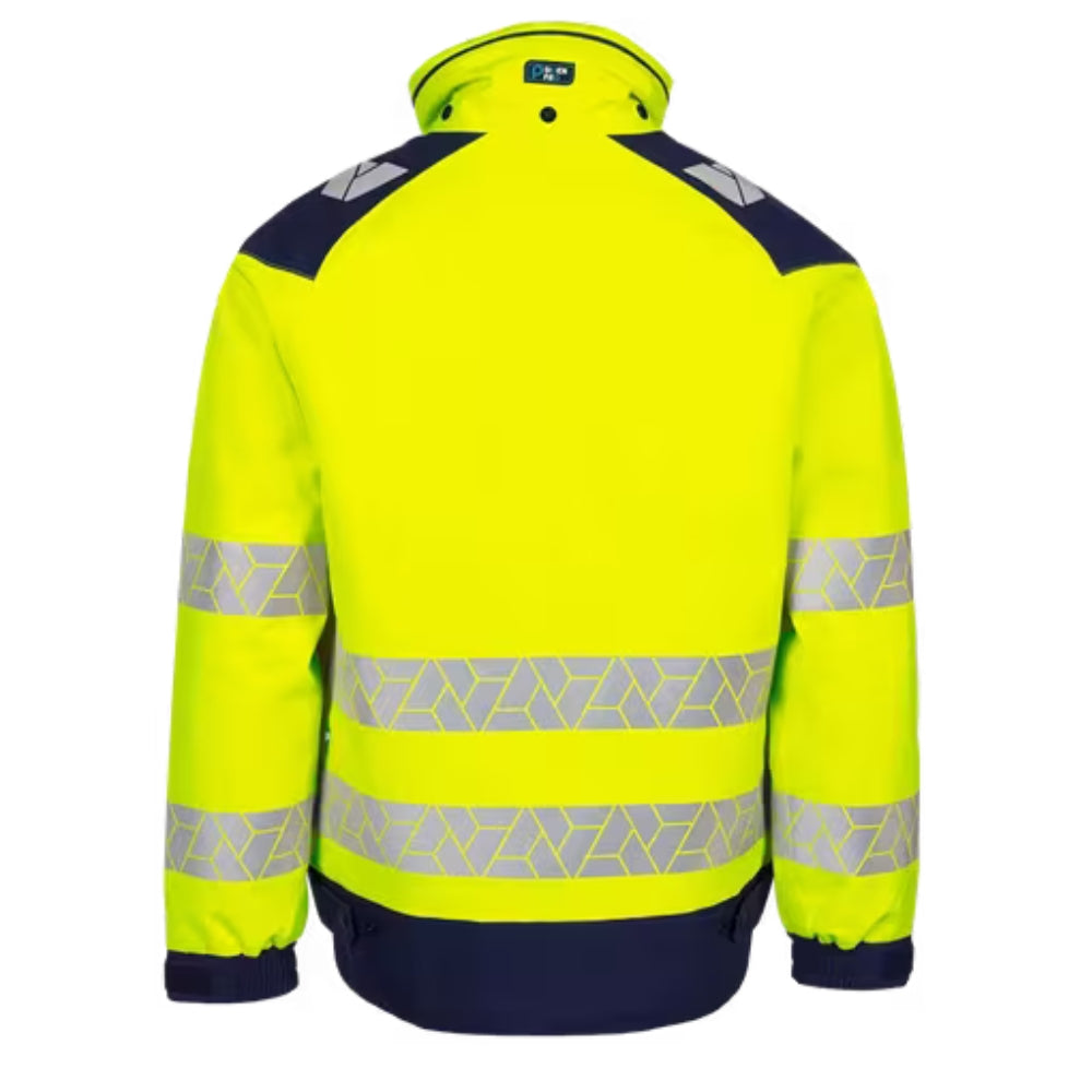 Sioen Berlox ECO high-vis winter Yellow/Navy 723MA2LKM Bomber Jacket, ARC protection (APC2)