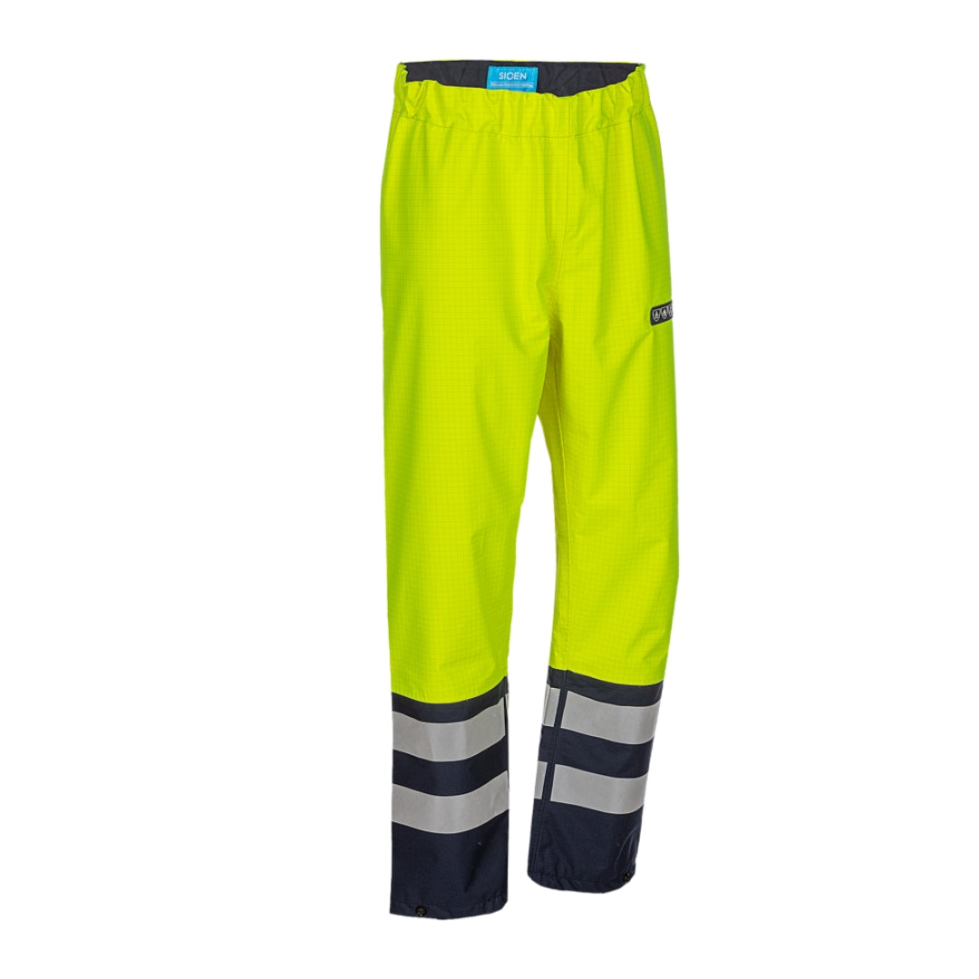 Hovi Hi-vis rain trousers with ARC protection (Orange or Yellow) APTV 9.1 cal/cm²