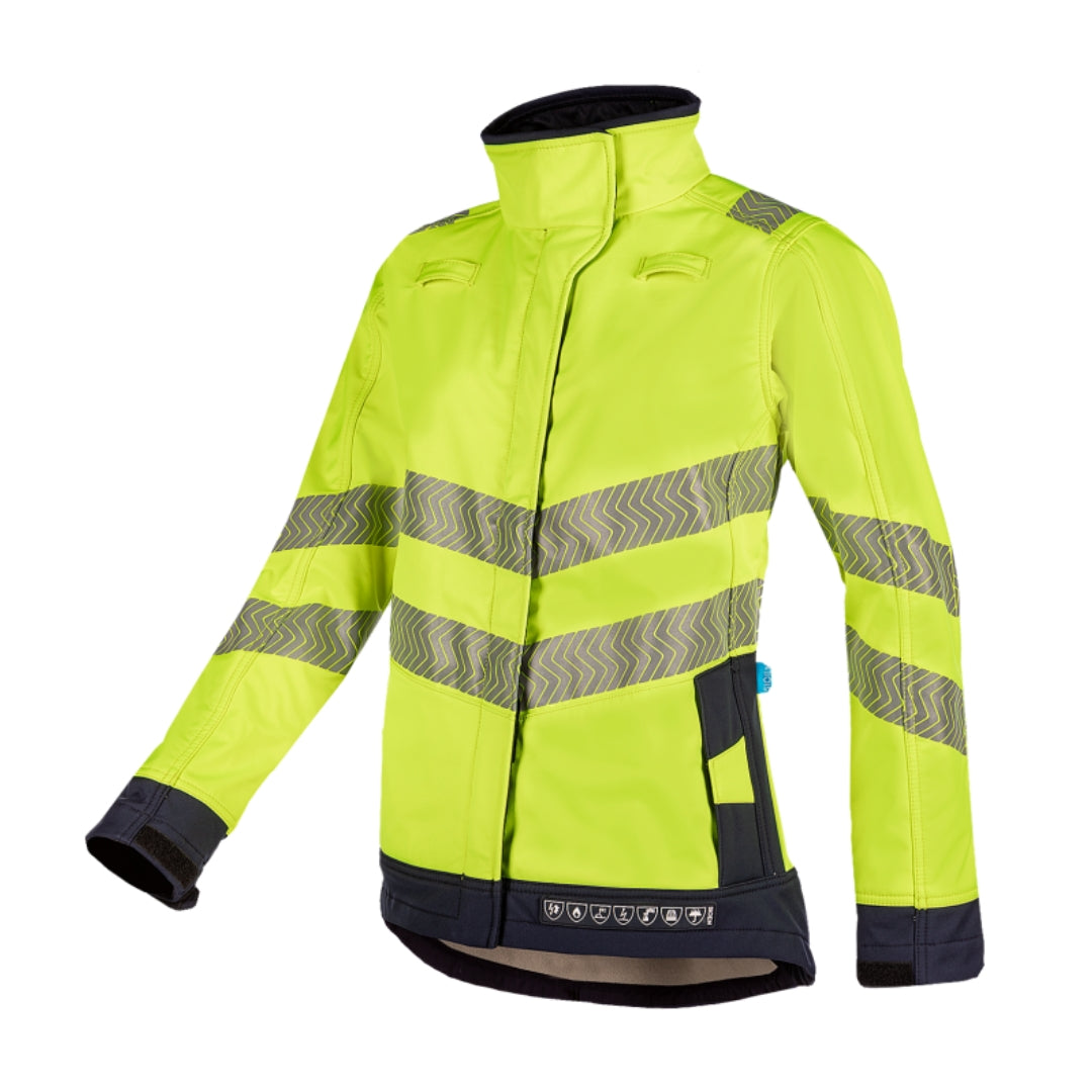 Heika Hi-vis ladies softshell with ARC protection (Orange or Yellow) APTV 24.3 cal/cm²