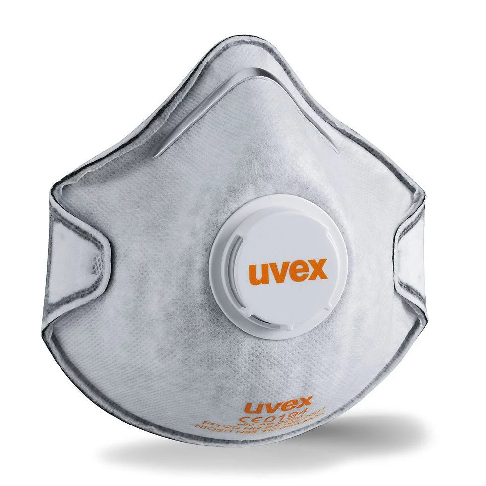 Uvex silv-Air c 2220 FFP2 c/w active-carbon layer preformed mask (15 in a box)