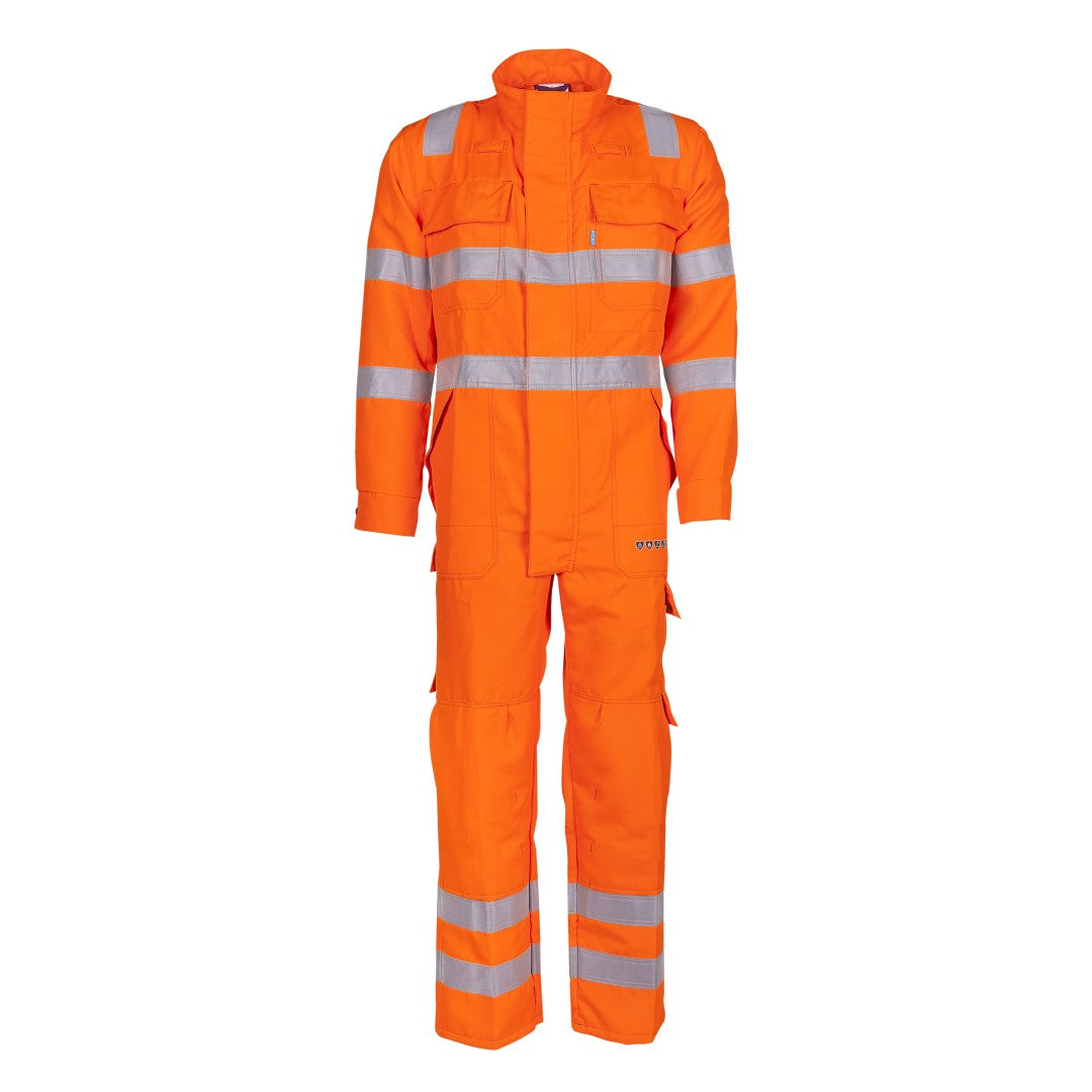 Warwick Orange Hi-vis coverall with ARC protection ELIM 7 cal/cm²