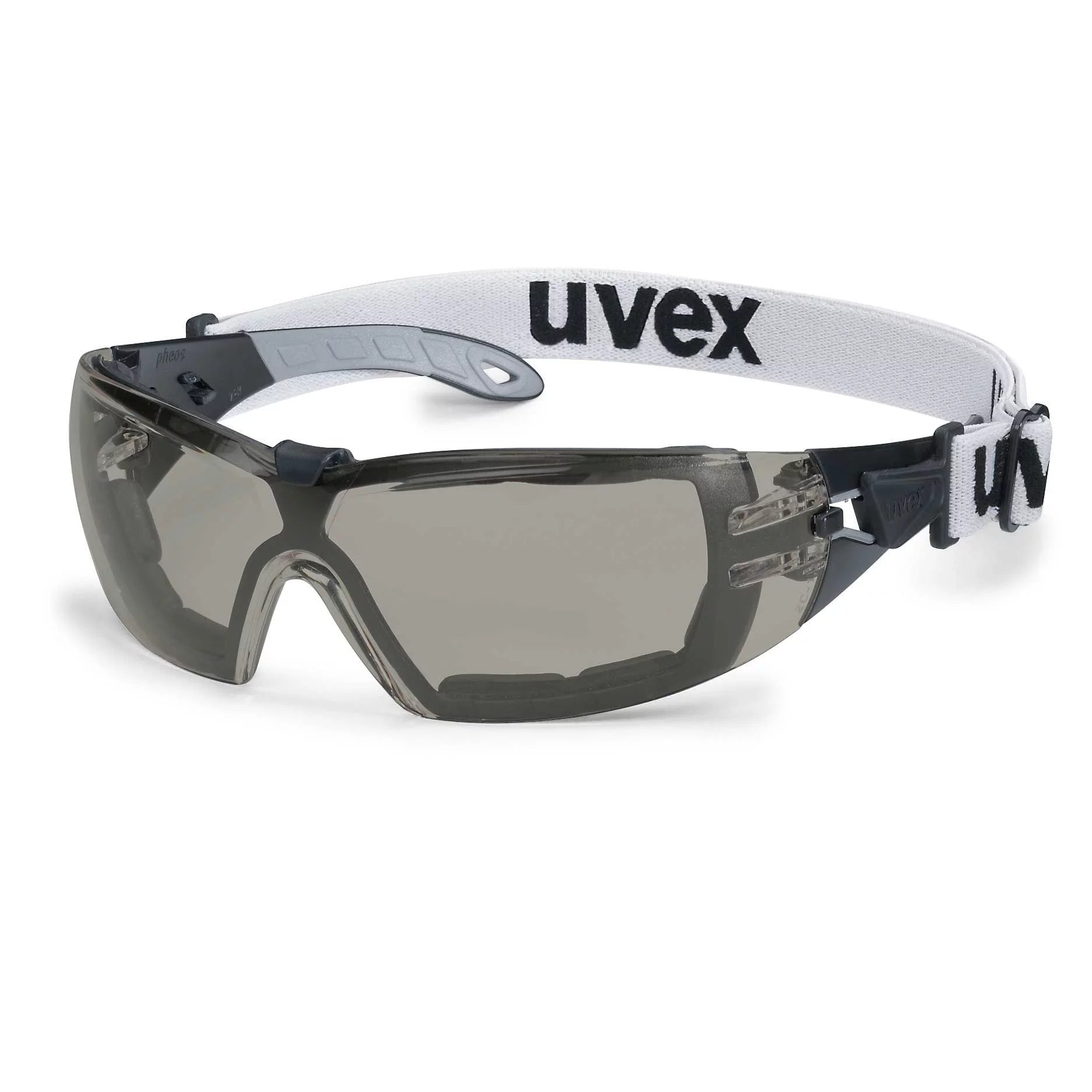 Uvex pheos guard spectacles grey lens