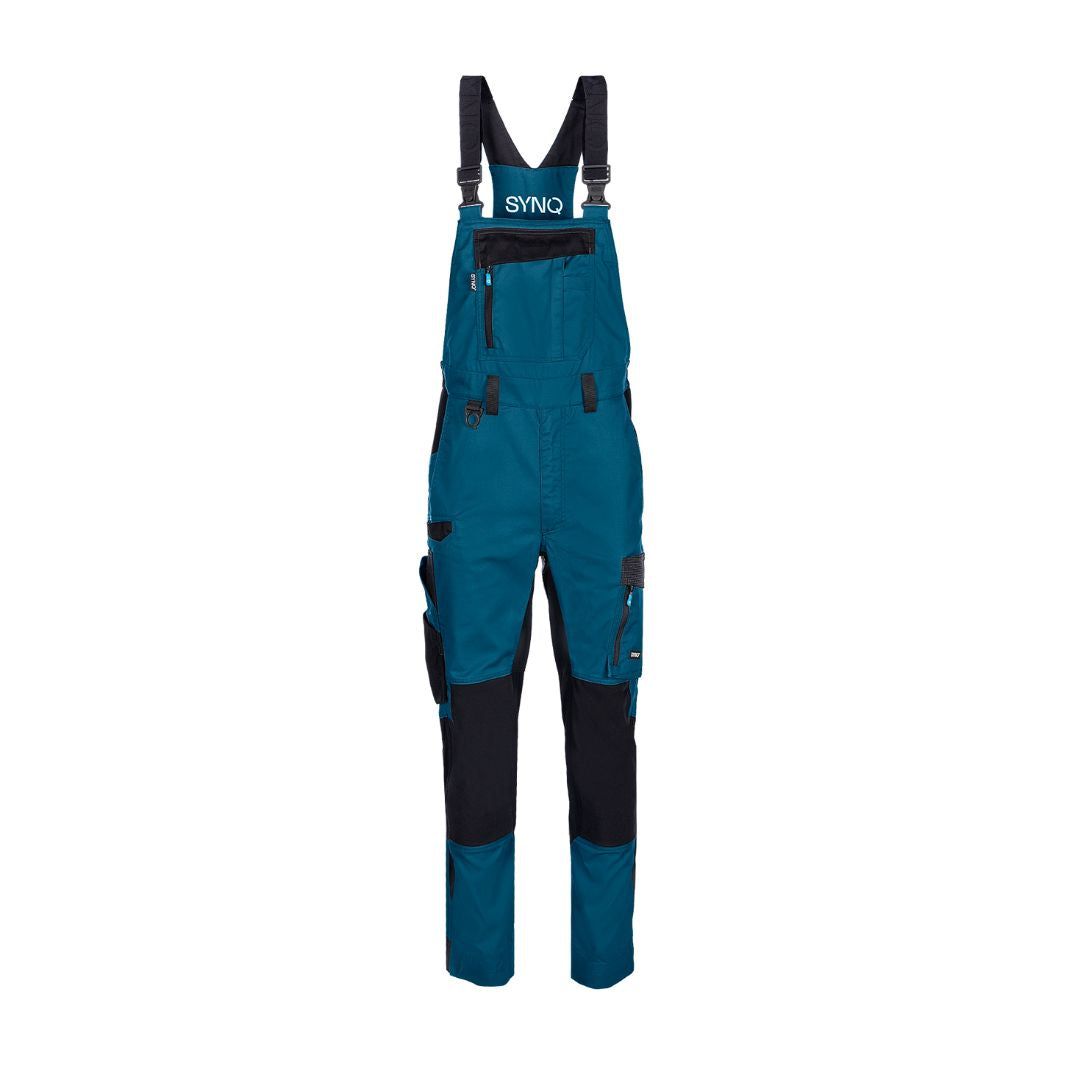 SYNQ® Qombi Bib & brace, stretch zones - Colours Navy blue/Anthracite grey or Petrol blue/Black