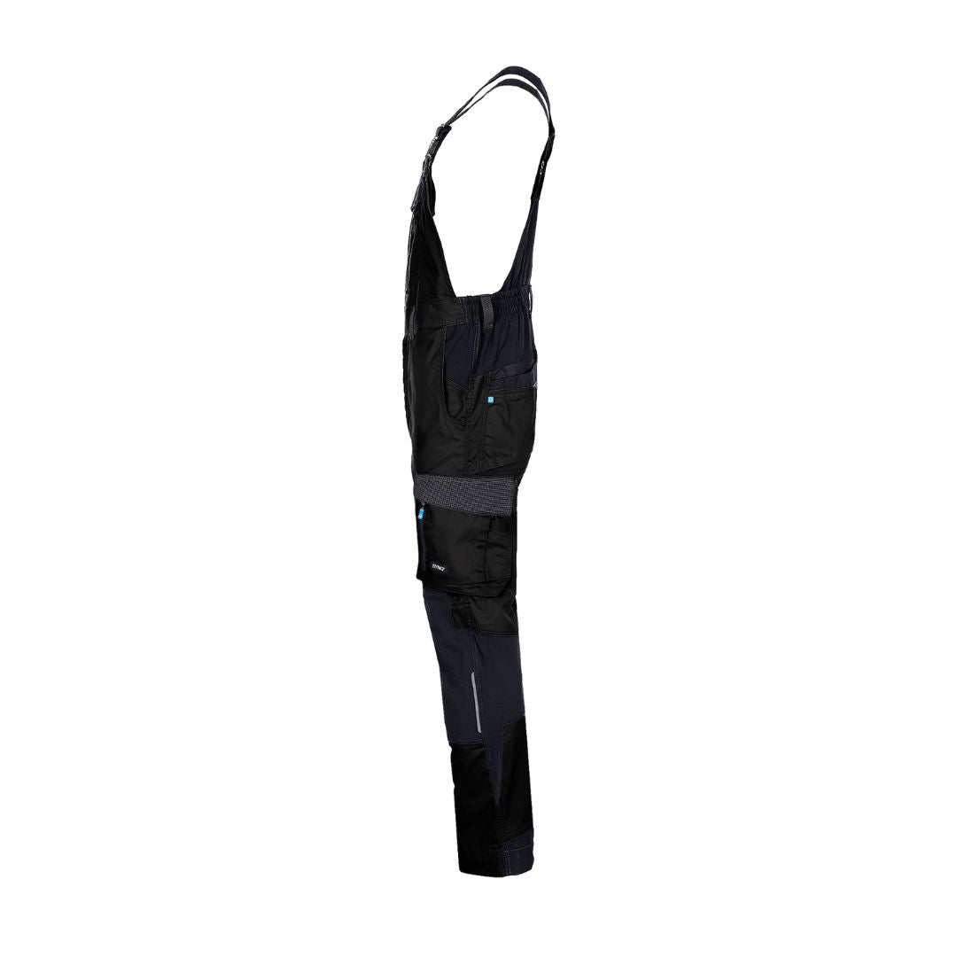 SYNQ® Qombi Bib & brace, stretch zones - Colours Anthracite grey/Black & Black