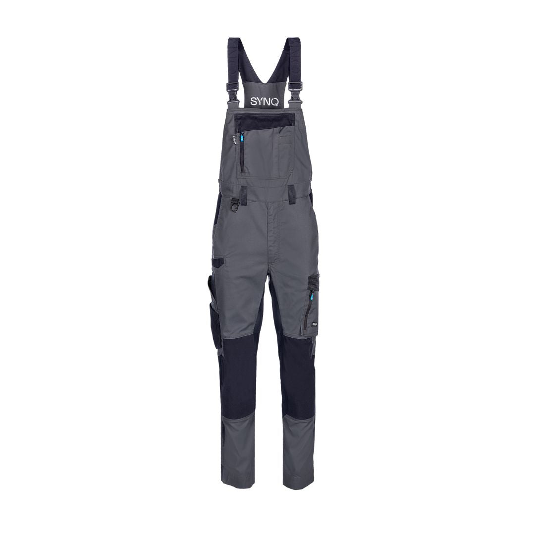 SYNQ® Qombi Bib & brace, stretch zones - Colours Anthracite grey/Black & Black