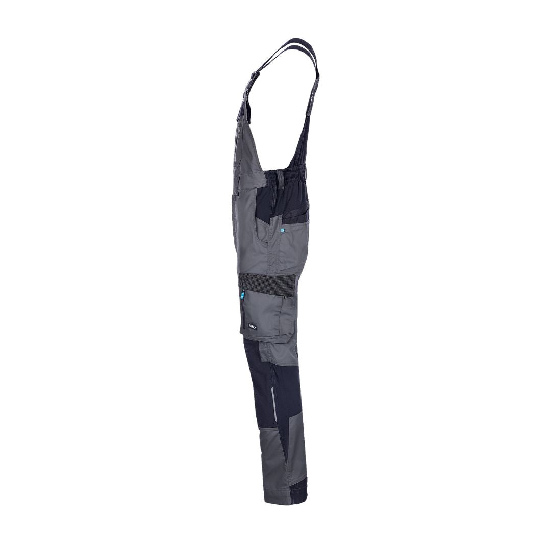 SYNQ® Qombi Bib & brace, stretch zones - Colours Anthracite grey/Black & Black