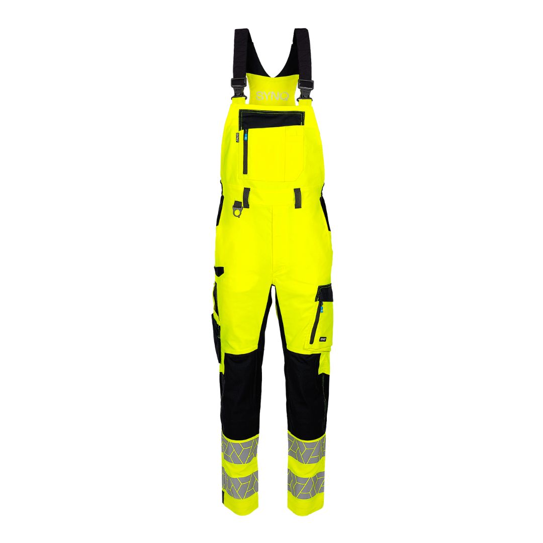 SYNQ® Breaqout Bib & brace, stretch zones, high-vis class 2, yellow/navy or black