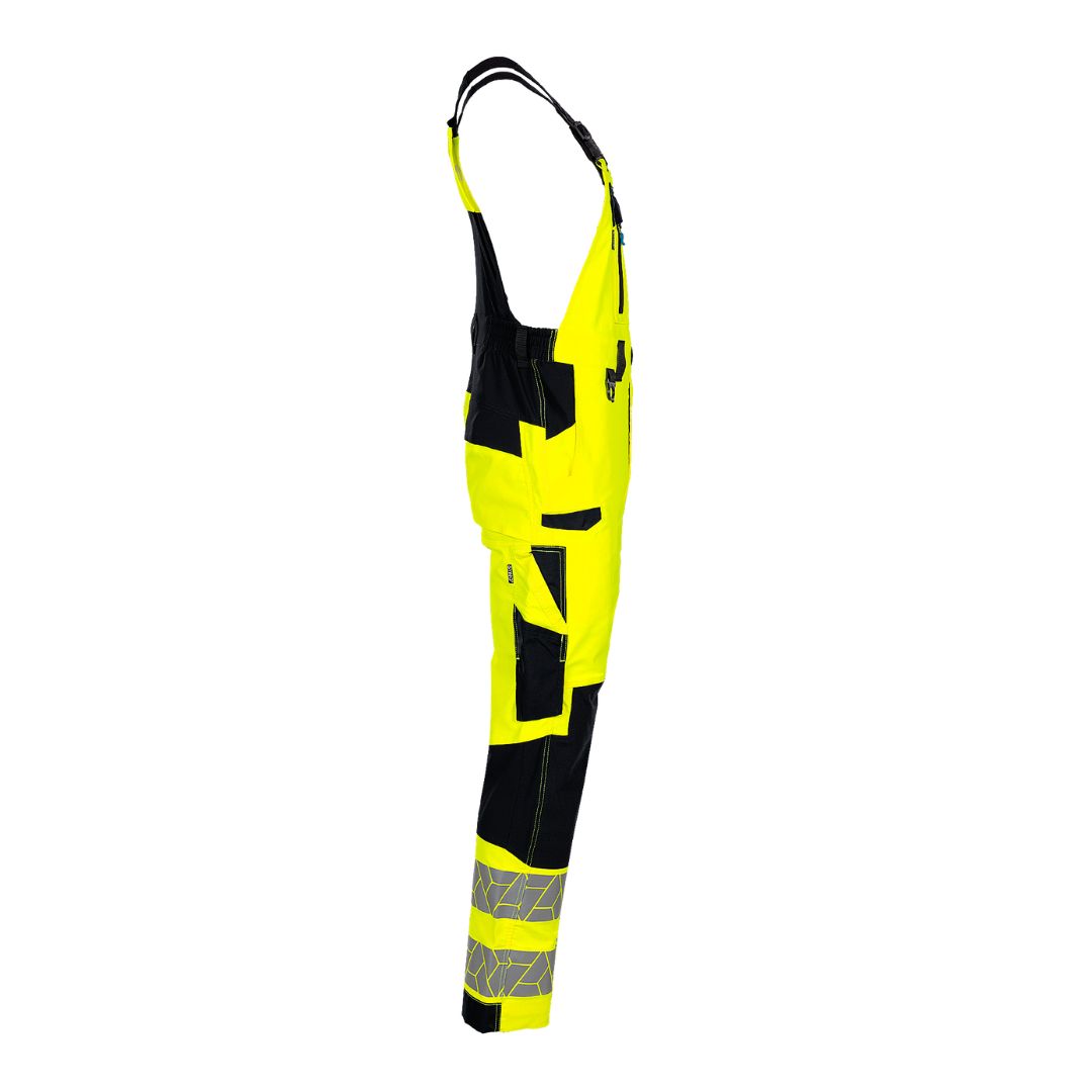 SYNQ® Breaqout Bib & brace, stretch zones, high-vis class 2, yellow/navy or black