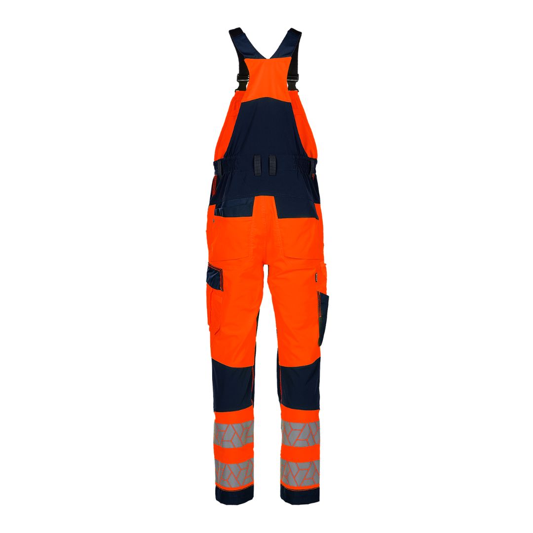 SYNQ® Breaqout Bib & brace, stretch zones, high-vis class 2,orange/navy or red/black