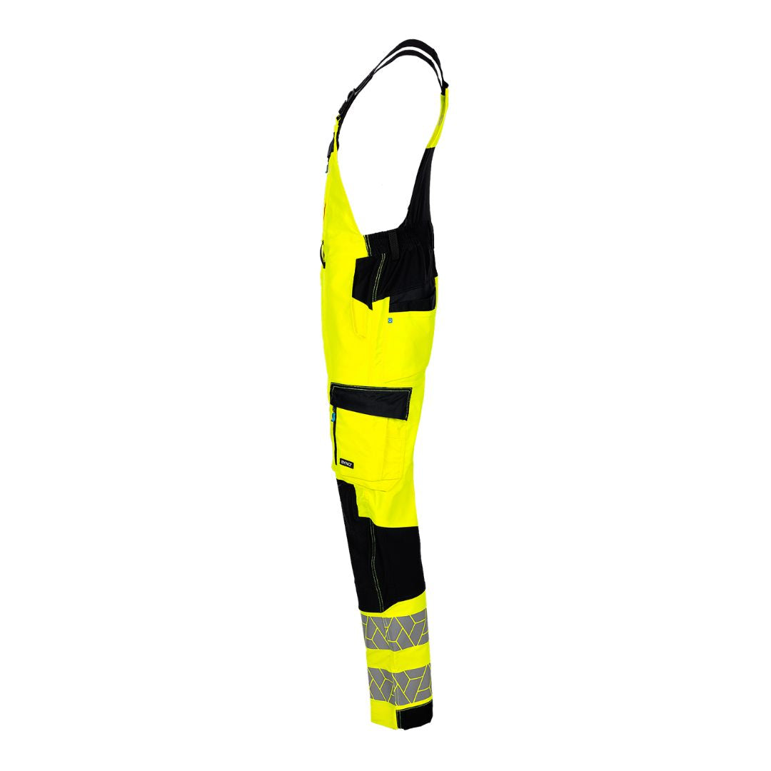 SYNQ® Breaqout Bib & brace, stretch zones, high-vis class 2, yellow/navy or black