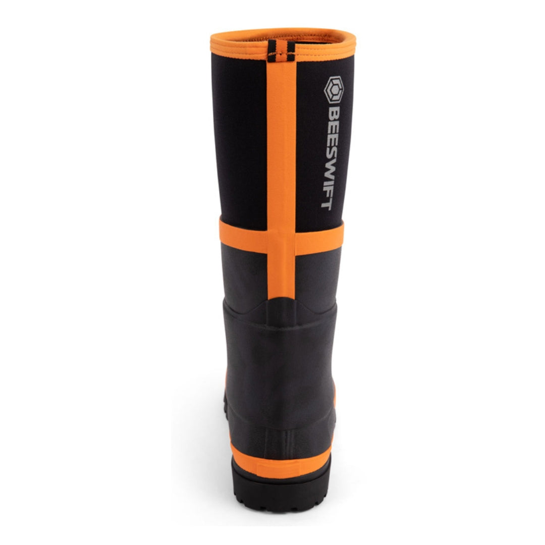NEO FORCE NEOPRENE FULL SAFETY WELLINGTON BLACK CF501BL