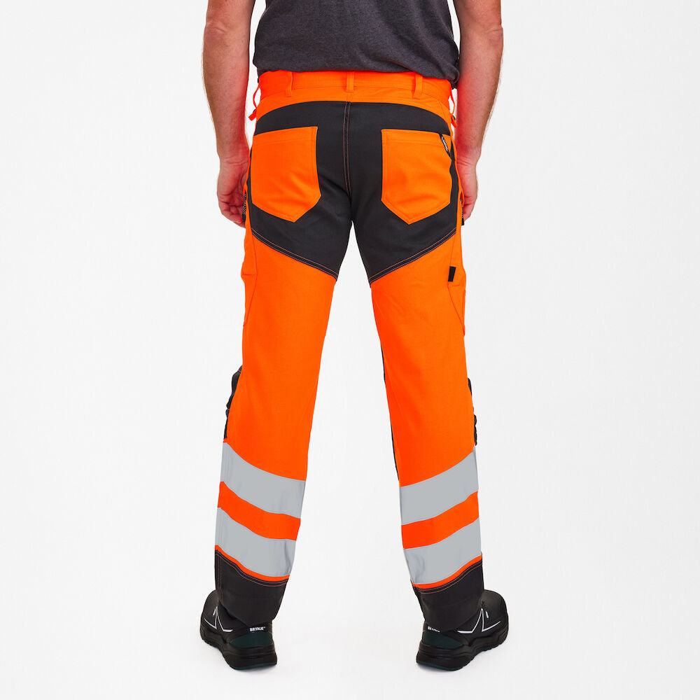ENGEL Hi Visibility Orange 2 Tone Safety trousers