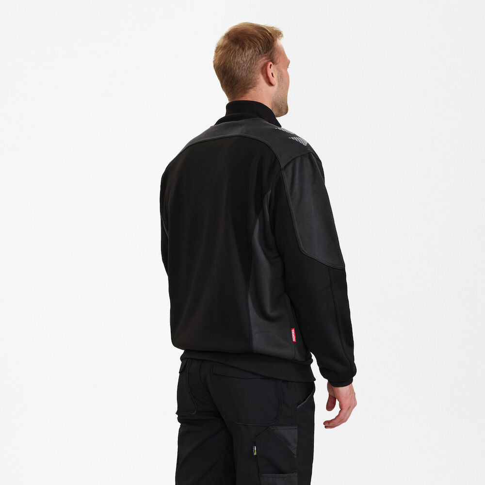 Galaxy sweat cardigan with collar