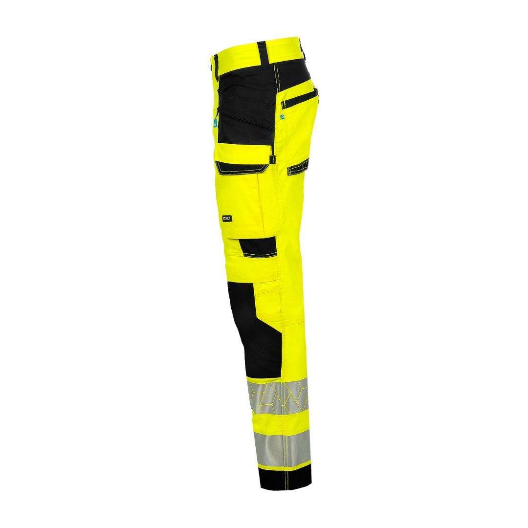 SYNQ® Catchup - Knee pocket trousers c/w hanging pockets , high-vis class 2 options: yellow/black or navy