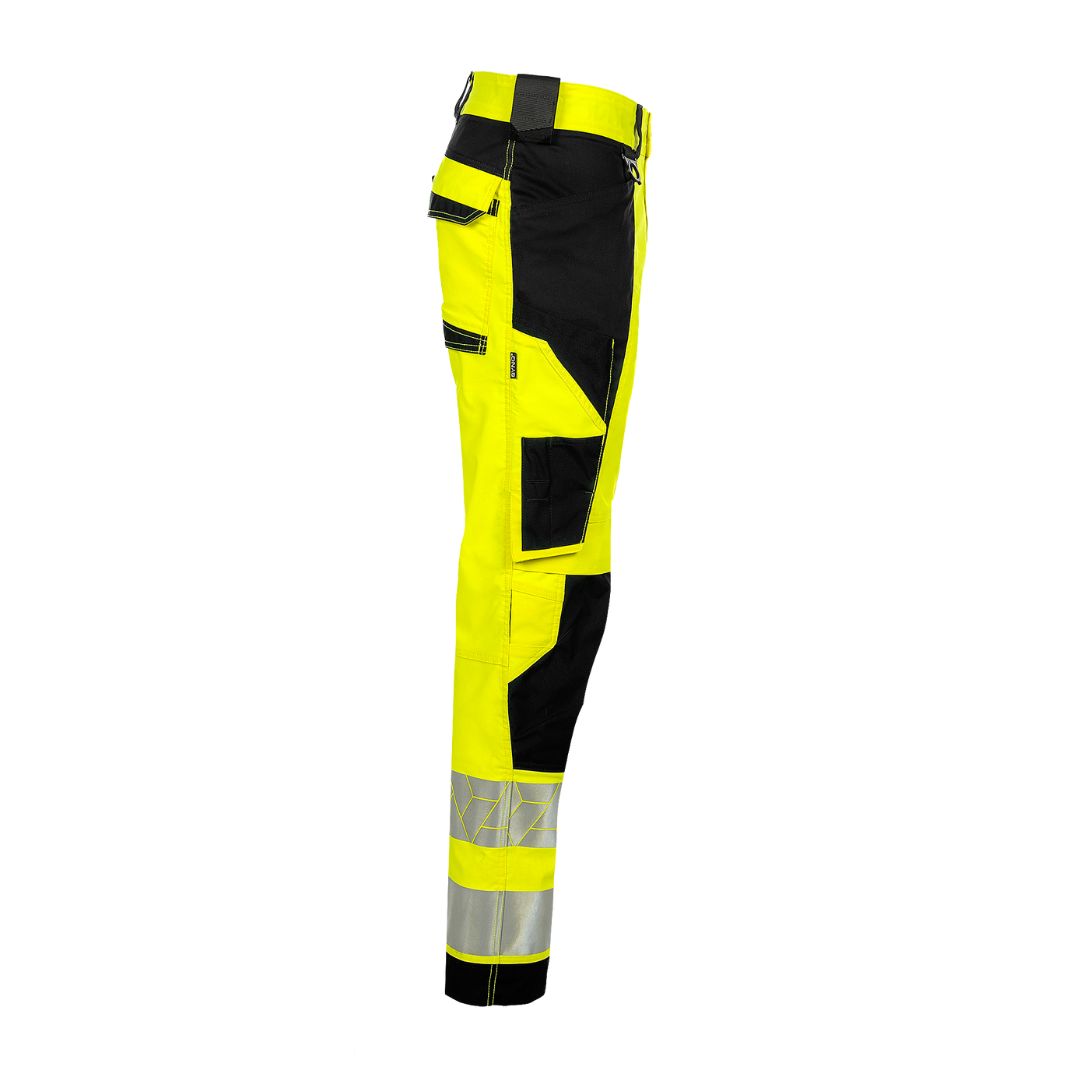 SYNQ® Catchup - Knee pocket trousers c/w hanging pockets , high-vis class 2 options: yellow/black or navy