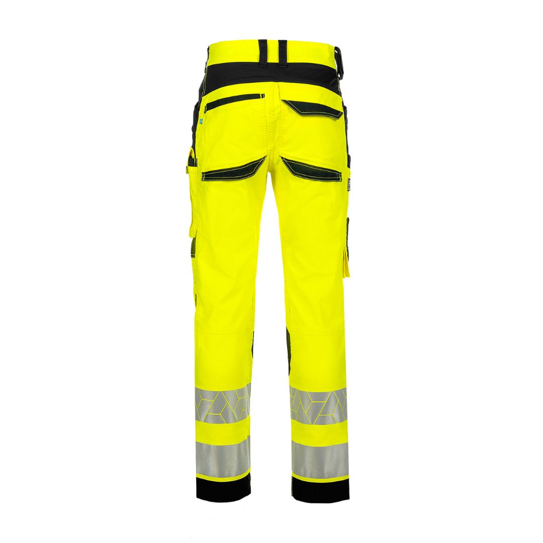 SYNQ® Catchup - Knee pocket trousers c/w hanging pockets , high-vis class 2 options: yellow/black or navy