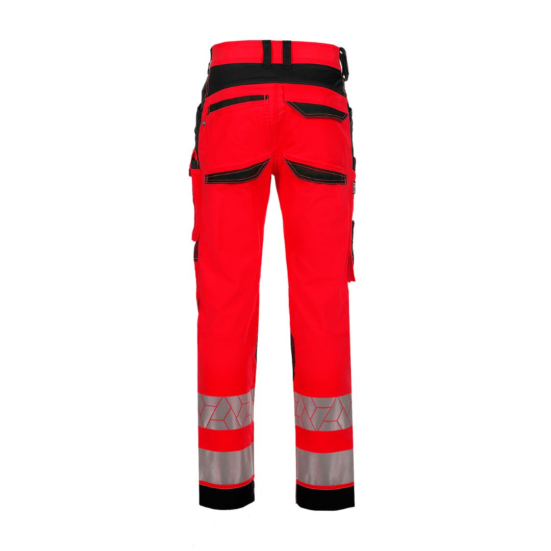 SYNQ® Catchup - Knee pocket trousers c/w hanging pockets , high-vis class 2 options: red or yellow