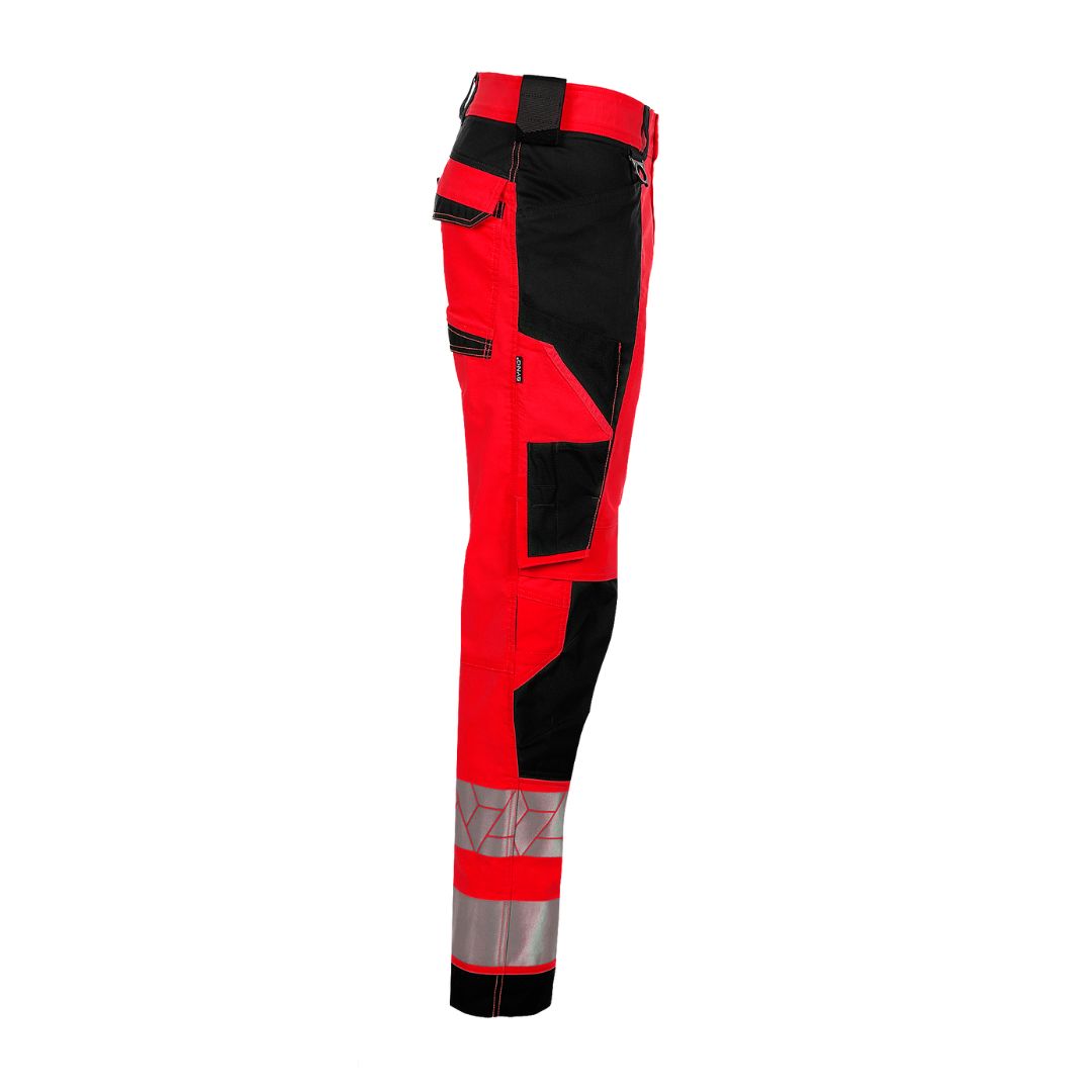SYNQ® Catchup - Knee pocket trousers c/w hanging pockets , high-vis class 2 options: red or yellow