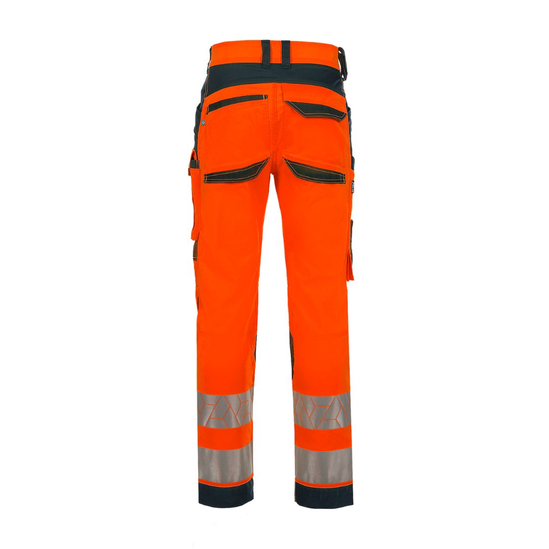 SYNQ® Catchup - Knee pocket trousers c/w hanging pockets , high-vis class 2 options: red or yellow
