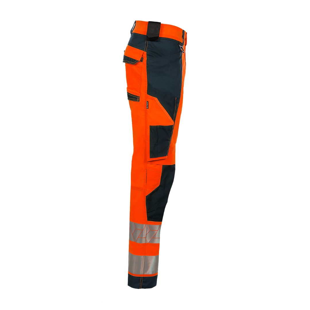SYNQ® Catchup - Knee pocket trousers c/w hanging pockets , high-vis class 2 options: red or yellow