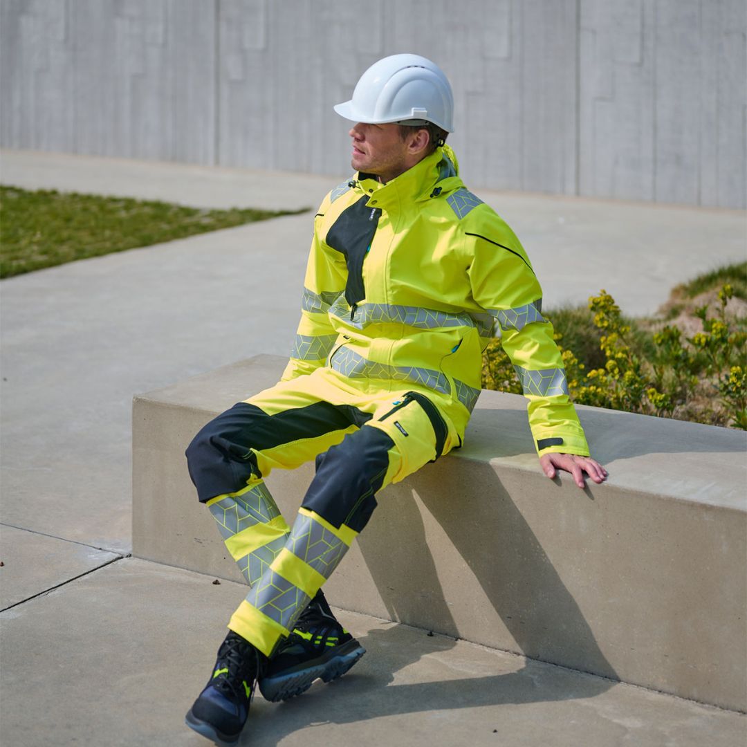 SYNQ® Nopaque - Knee pocket trousers, stretch zones, high-vis class 2, Red or Orange option