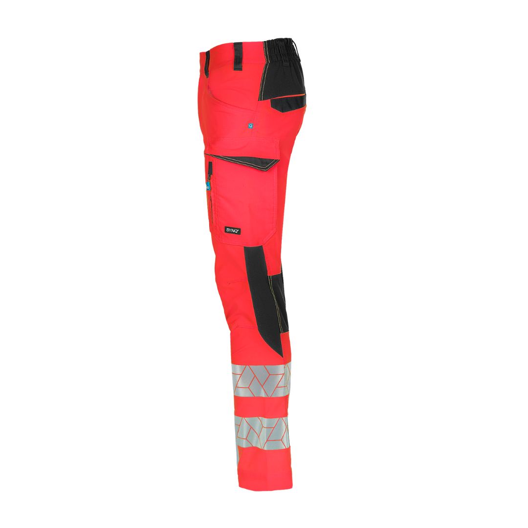 SYNQ® Beaqon - Service trousers, stretch zones, high-vis class orange/red option