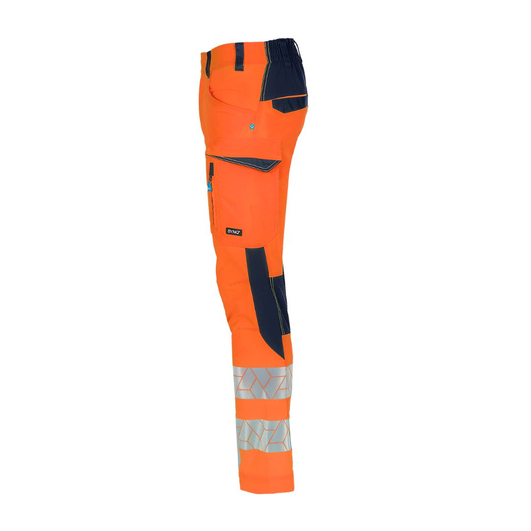 SYNQ® Beaqon - Service trousers, stretch zones, high-vis class orange/red option