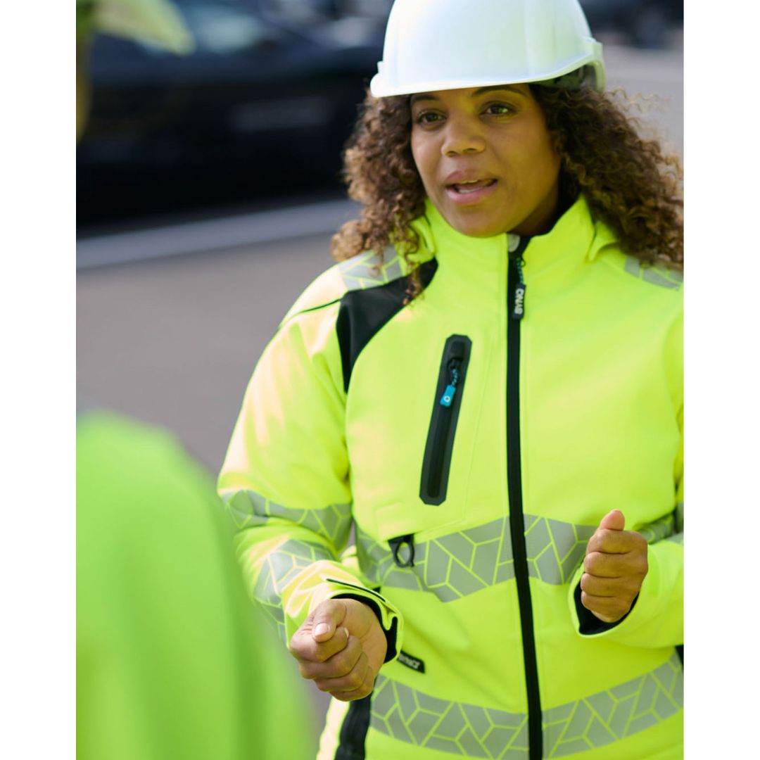 SYNQ® Deteqtor Women's high-vis softshell jacket, stretch