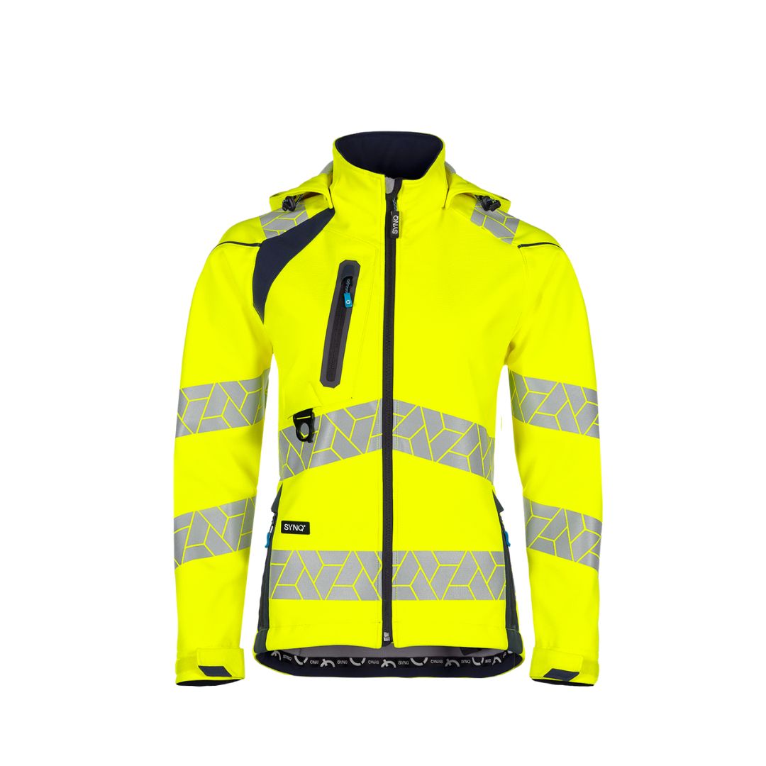 SYNQ® Deteqtor Women's high-vis softshell jacket, stretch