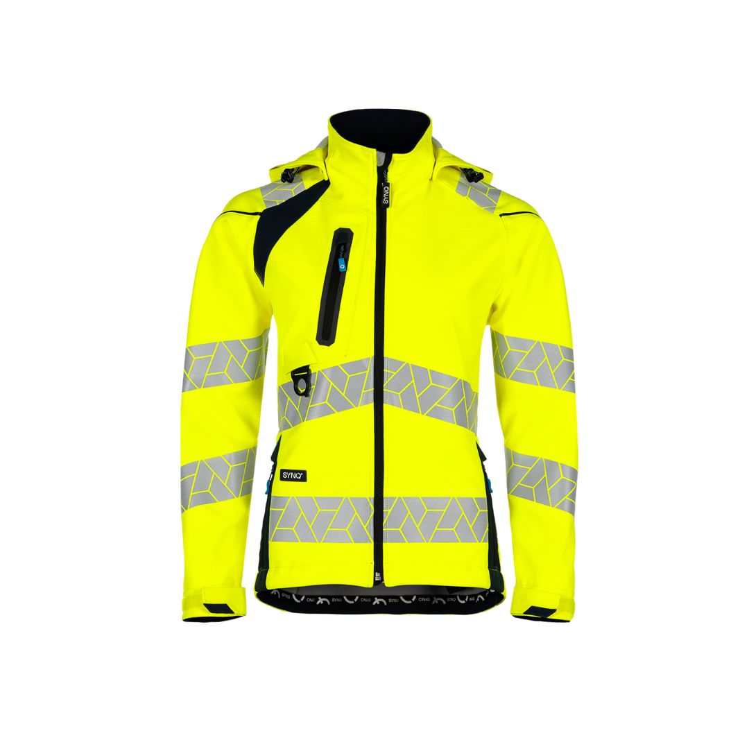 SYNQ® Deteqtor Women's high-vis softshell jacket, stretch