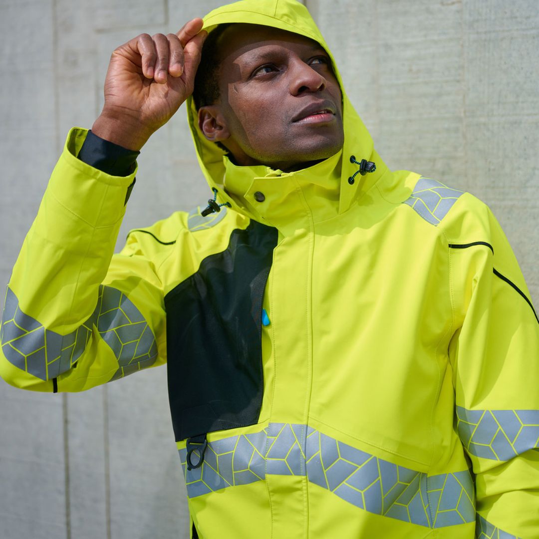 SYNQ® Projeqtor High-vis hardshell jacket, stretch