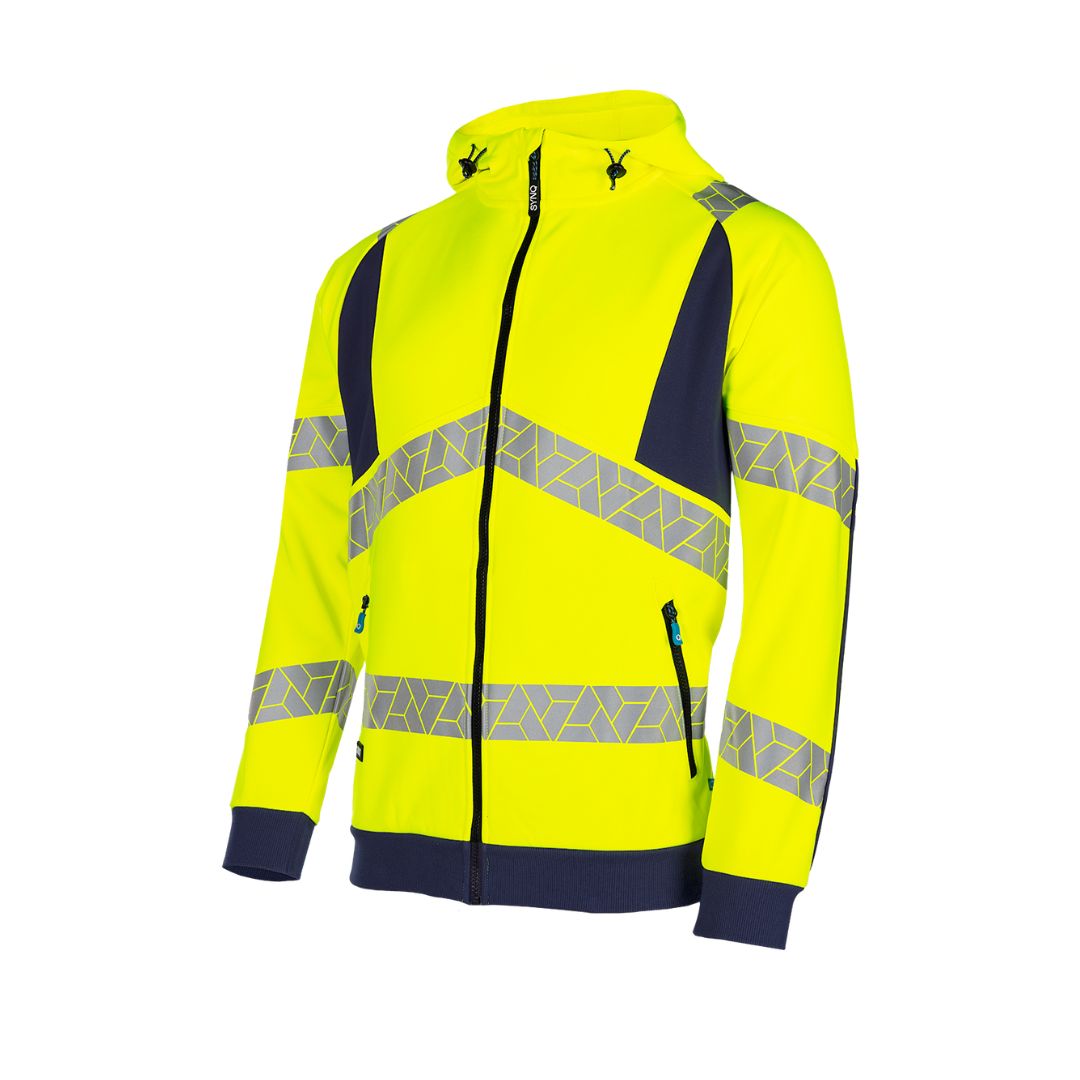 SYNQ® Highlight High-vis zip-up hoodie Unisex