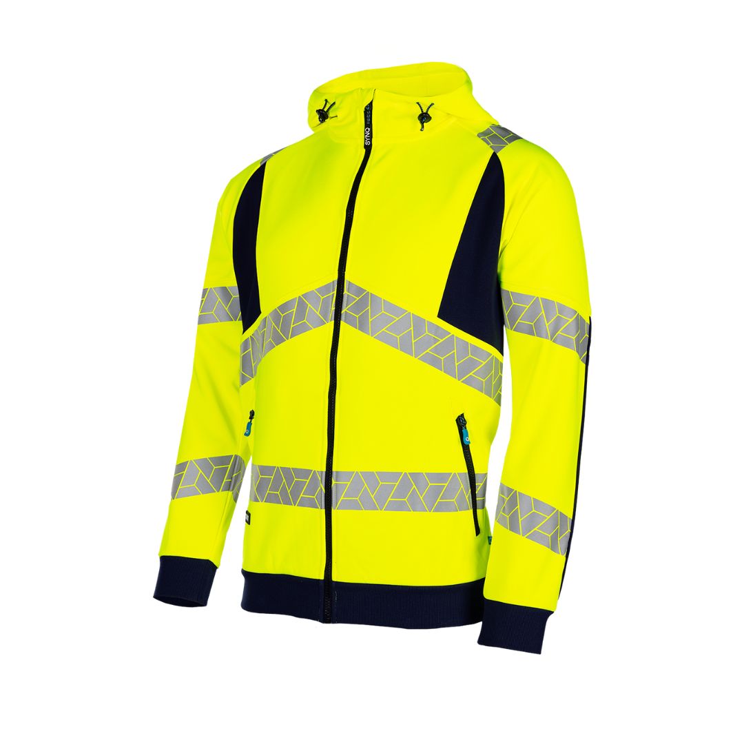 SYNQ® Highlight High-vis zip-up hoodie Unisex