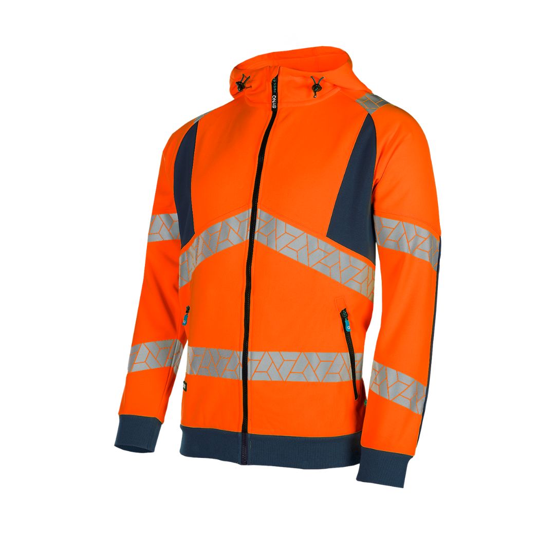SYNQ® Highlight High-vis zip-up hoodie Unisex