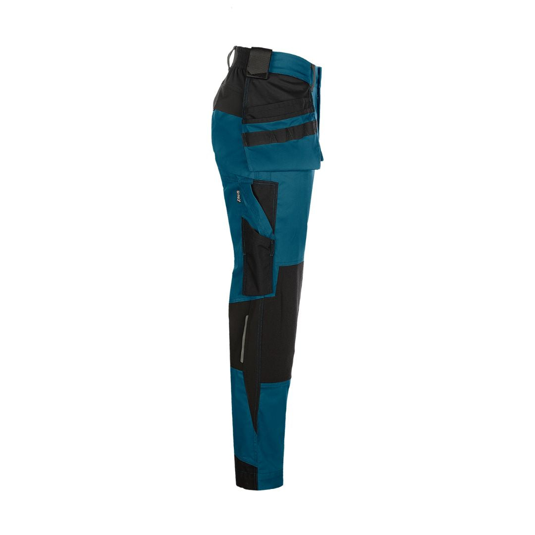 SYNQ® Qrowd Holster pocket trousers, stretch zones- Colours Petrol blue/Black or Navy /Anthracite grey