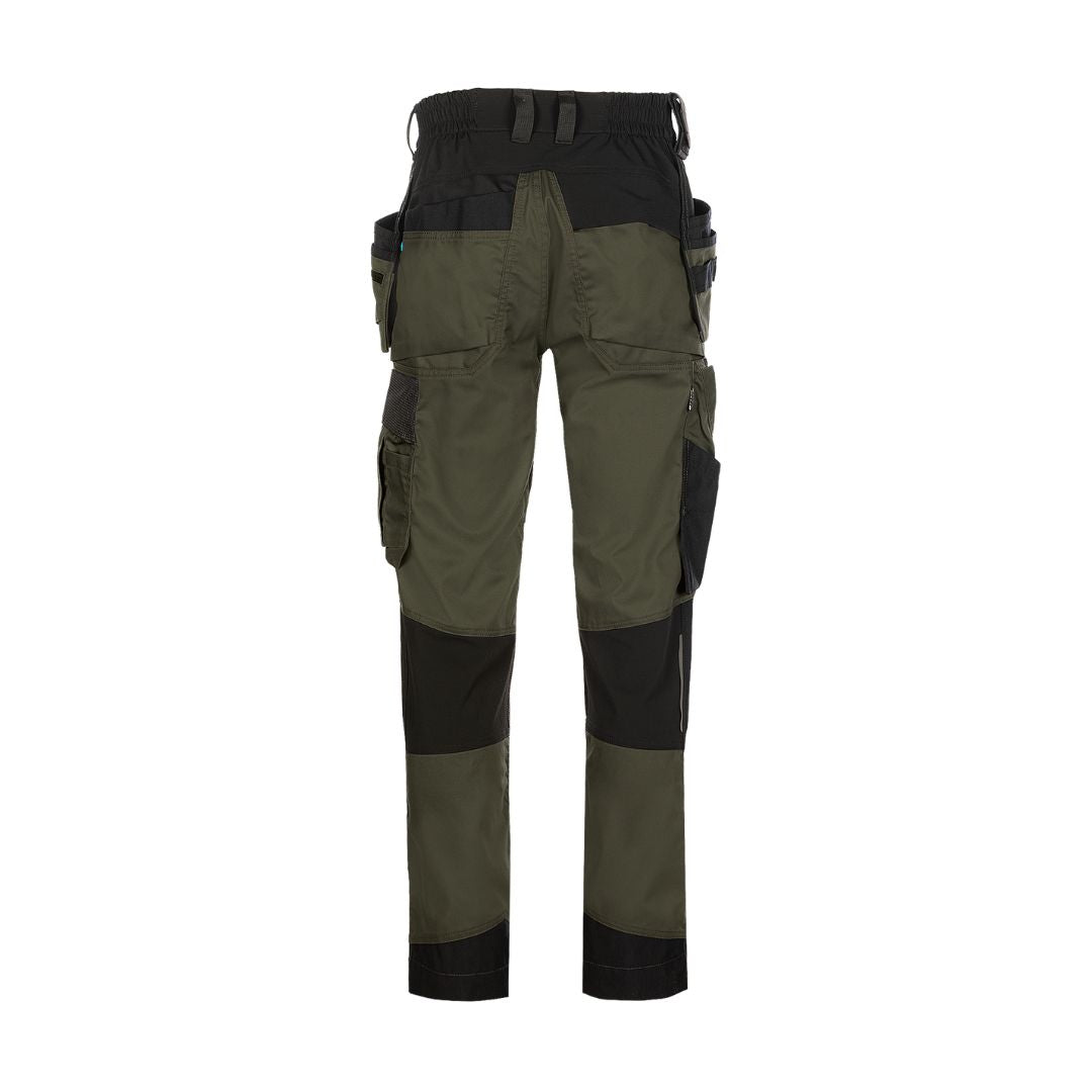 SYNQ® Qrowd Holster pocket trousers, stretch zones - Colours Red /Black or Khaki green/Black