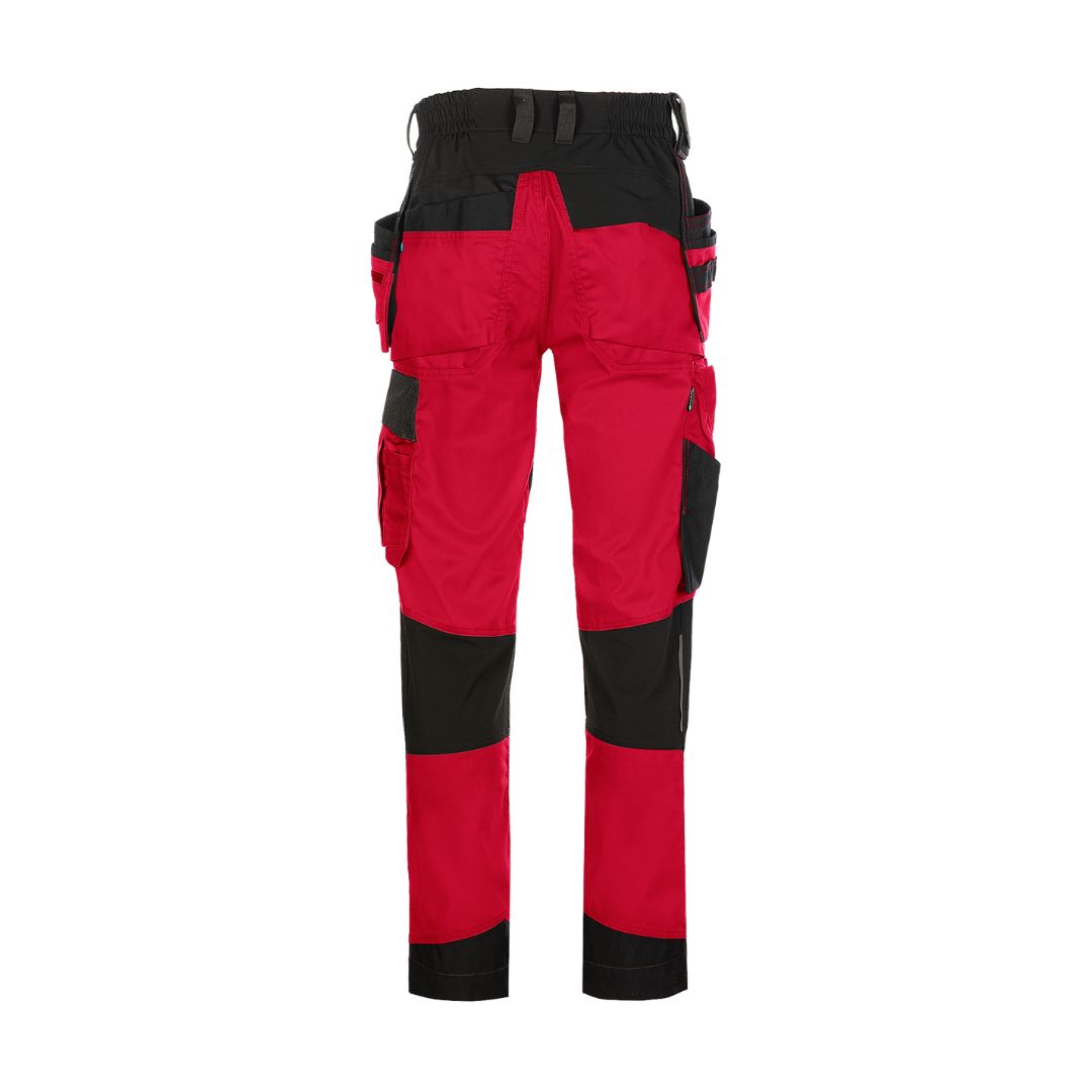 SYNQ® Qrowd Holster pocket trousers, stretch zones - Colours Red /Black or Khaki green/Black