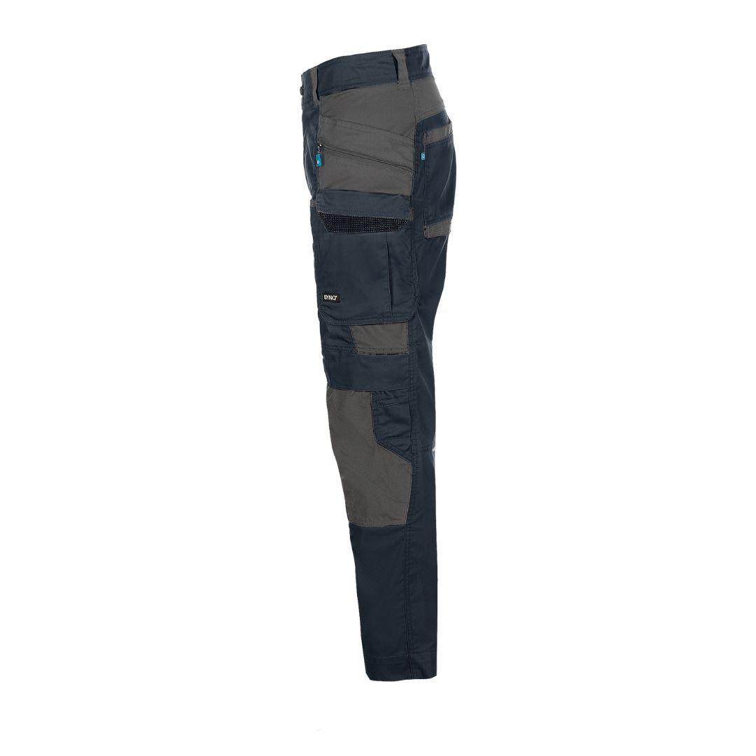 SYNQ® Keeper Knee pocket trousers - Colours Navy blue/Anthracite grey or Petrol blue/Black