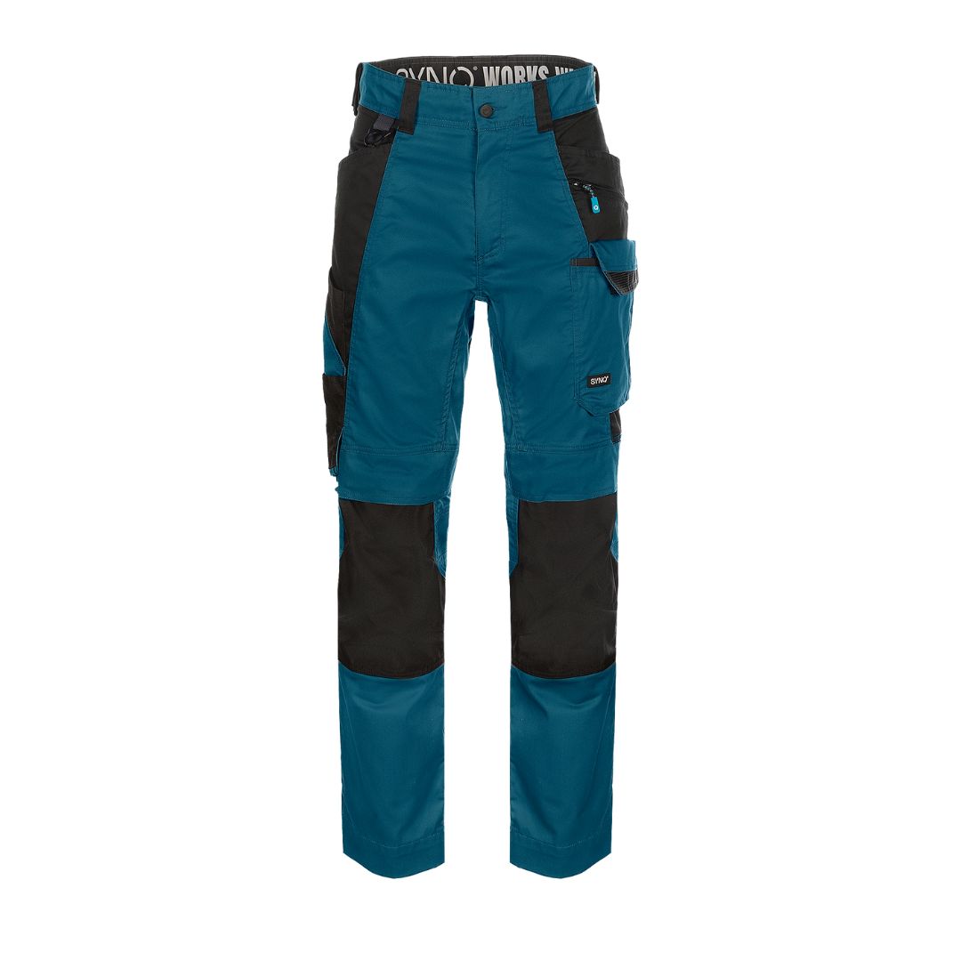 SYNQ® Keeper Knee pocket trousers - Colours Navy blue/Anthracite grey or Petrol blue/Black